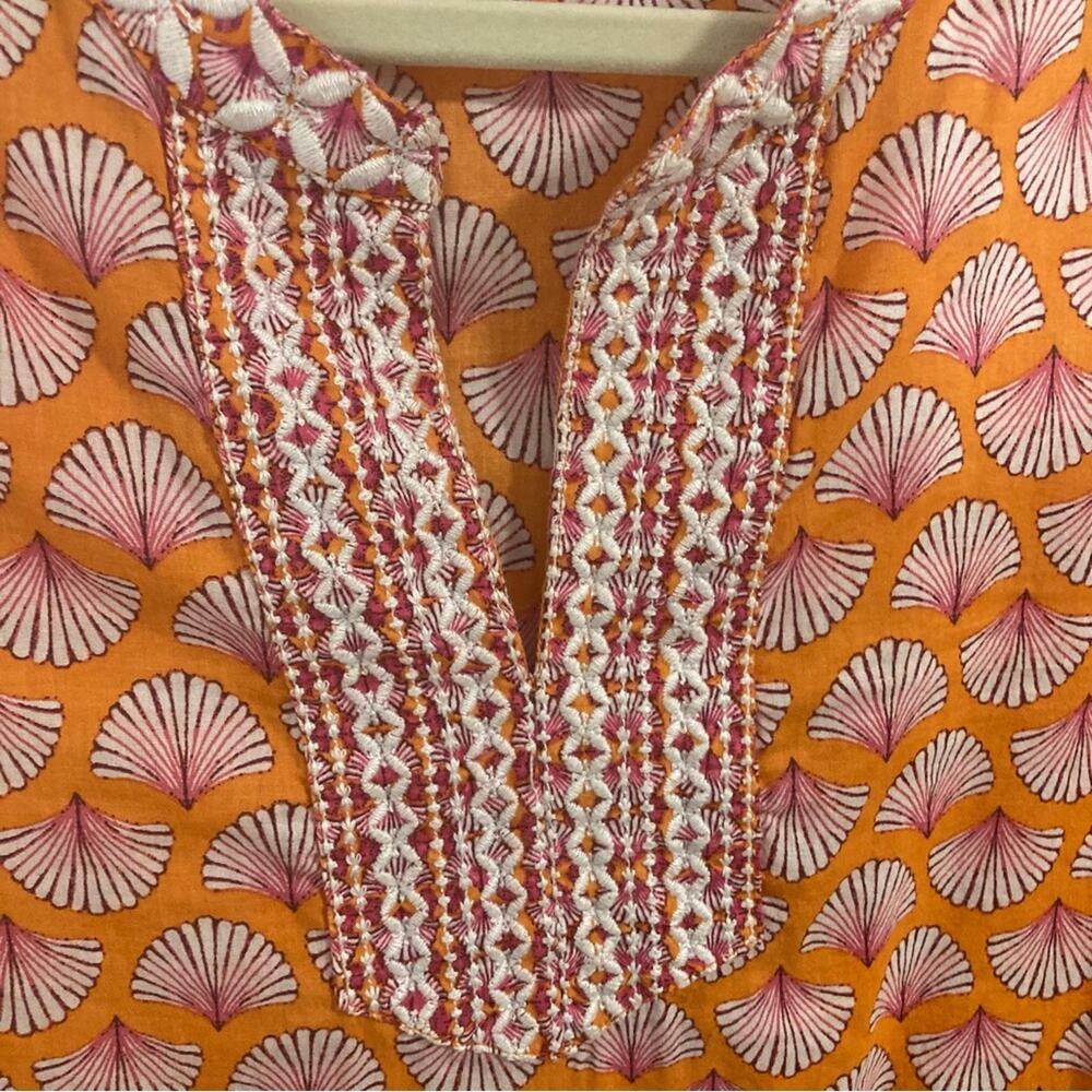 Sigrid Olsen 100% Cotton Colorful Tunic Boho Beac… - image 4